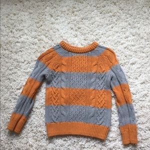 New Gap Todder boys stripe cable sweater size 5